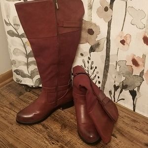 Torrid Burgundy Riding Boots